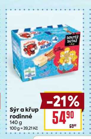 Sýr a křup rodinné 140 g 