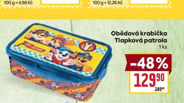 Obědová krabička Tlapková patrola 1ks 