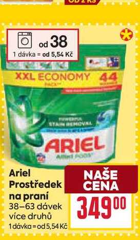 Ariel Prostředek na praní 38-63 dávek BILLA