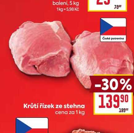 Krůtí řízek ze stehna 1kg