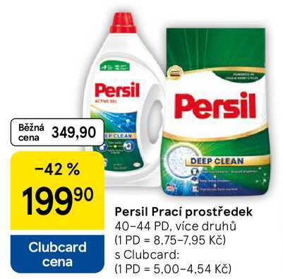 Persil Prací prostředek, 40-44 PD, více druhů Tesco