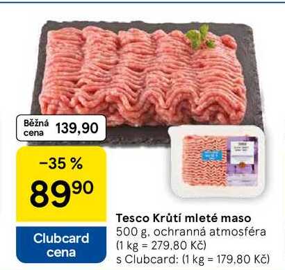 Tesco Krůtí mleté maso, 500 g 