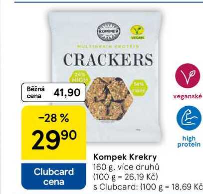Kompek Krekry, 160 g, více druhů 