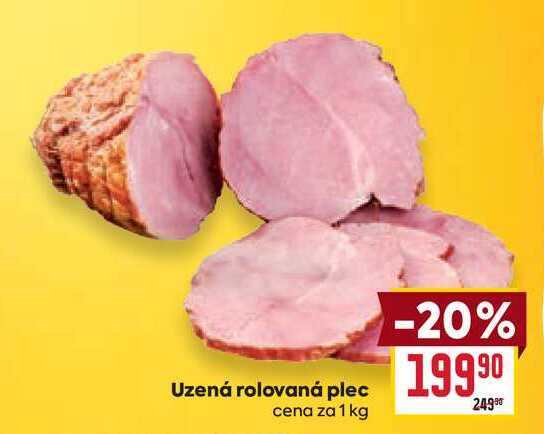 Uzená rolovaná plec cena za 1 kg