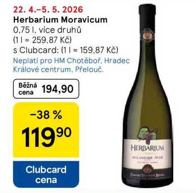 Herbarium Moravicum, 0,75 1, více druhů  