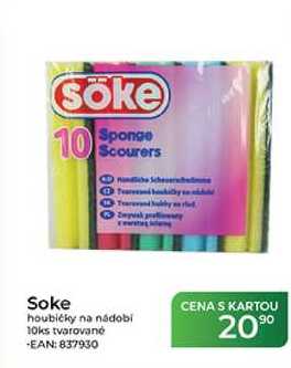 Soke houbičky na nádobí 10ks 