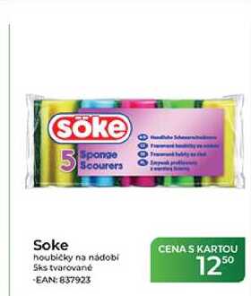 Soke houbičky na nádobí 5ks tvarované  