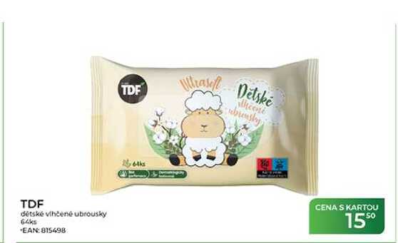 TDF dětské vlhčené ubrousky 64ks Tamda Foods