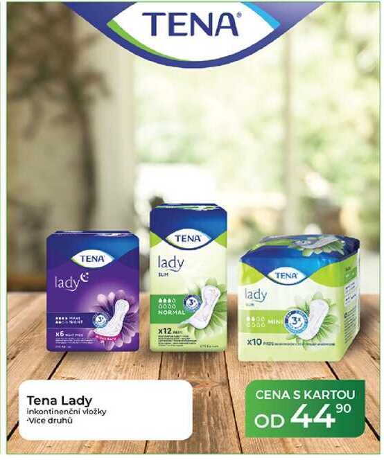Tena Lady inkontinenční vložky Tamda Foods