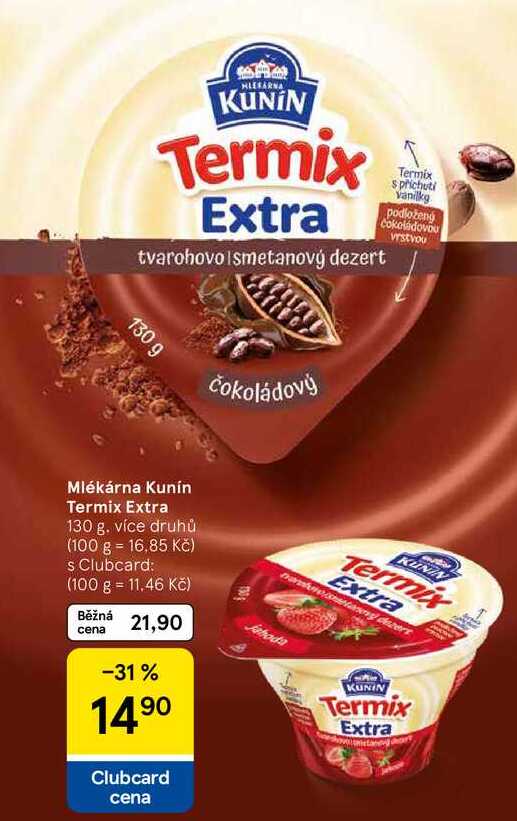 Mlékárna Kunín Termix Extra, 130 g 