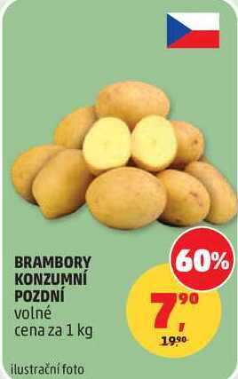 BRAMBORY KONZUMNÍ POZDNÍ volné, 1 kg