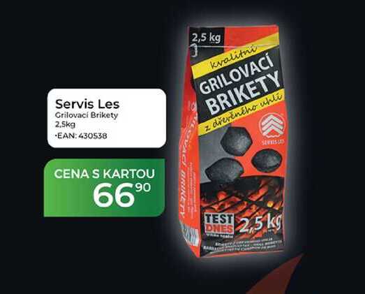 Servis Les Grilovací Brikety 2,5kg 