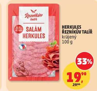HERKULES ŘEZNÍKŮV TALÍŘ krájený, 100 g 
