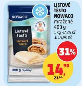 NOWACO Listové těsto, 400 g