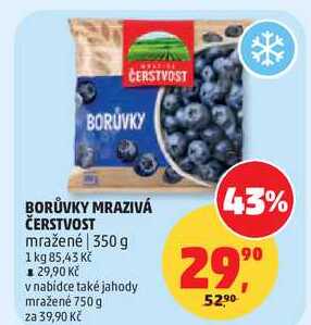 BORŮVKY MRAZIVÁ ČERSTVOST mražené, 350 g 
