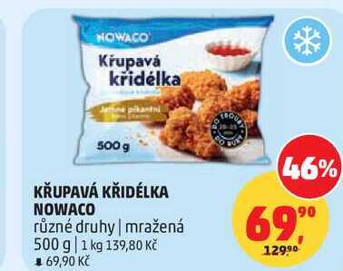 NOWACO Křupavá křidélka, 500 g  
