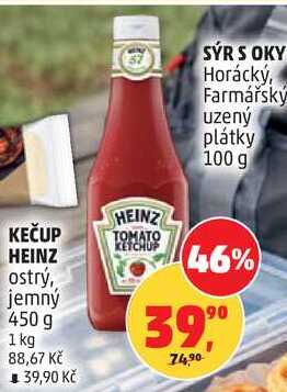 KEČUP HEINZ ostrý, jemný, 450 g