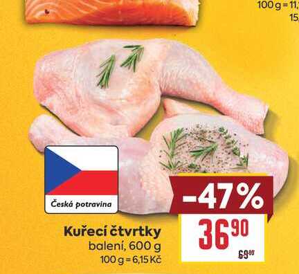 Kuřecí čtvrtky balení, 600 g