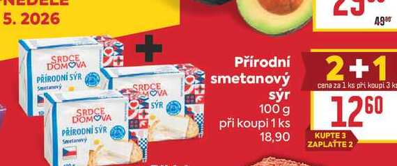 Přírodní smetanový sýr 100 g