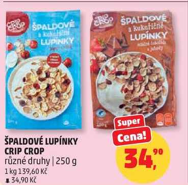 ŠPALDOVÉ LUPÍNKY CRIP CROP různé druhy, 250 g