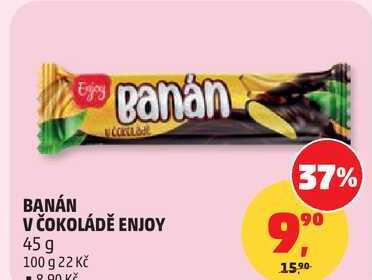 BANÁN V ČOKOLÁDĚ ENJOY, 45 g