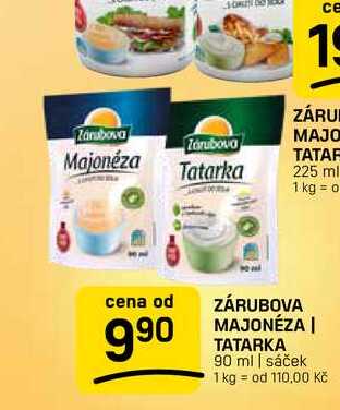 ZÁRUBOVA MAJONÉZA | TATARKA 90 ml | sáček 