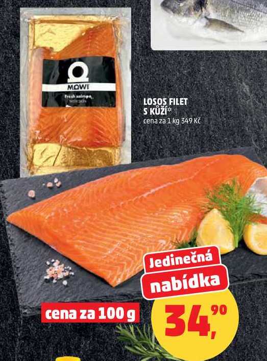 LOSOS FILET S KŮŽĺ, 100 g