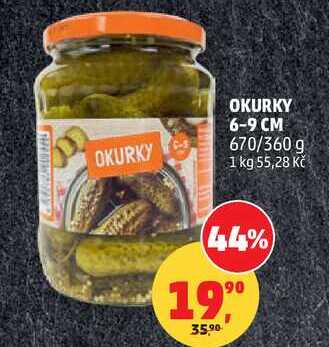 OKURKY 6-9 CM, 670/360 g  