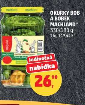 OKURKY BOB A BOBEK MACHLAND, 330/180 g 