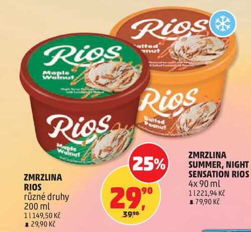 ZMRZLINA RIOS různé druhy, 200 ml  