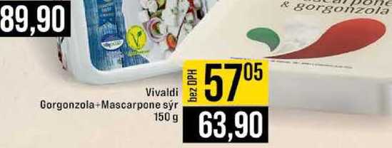 Vivaldi Gorgonzola+Mascarpone sýr 150 g 