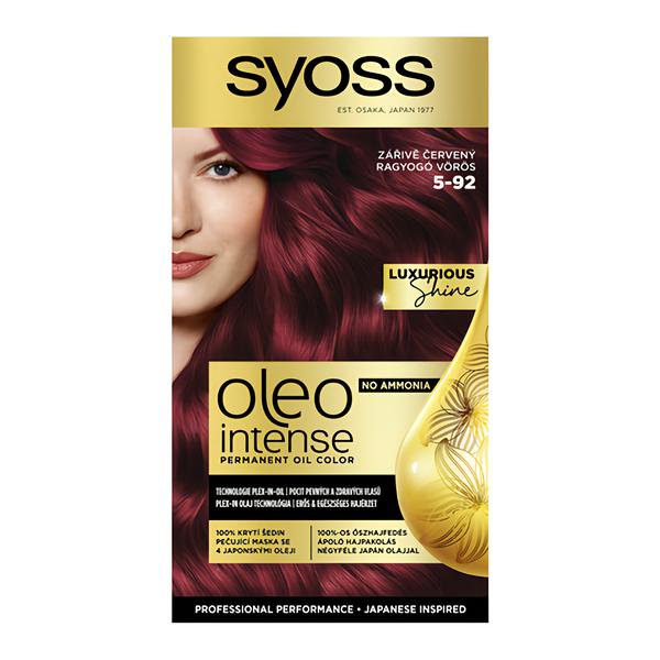 Syoss Oleo Intense Permanentní barva na vlasy 5-92 Zářivě červená