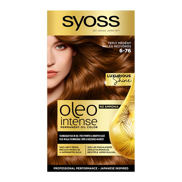Syoss Oleo Intense Permanentní barva na vlasy 6-76 Tmavě měděná Košík.cz