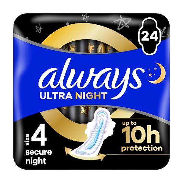 Always Vložky Ultra Secure Night Quatro