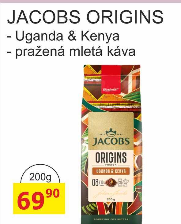 JACOBS ORIGINS Uganda & Kenya - pražená mletá káva 200 g