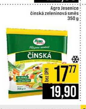 Agro Jesenice čínská zeleninová směs 350 g