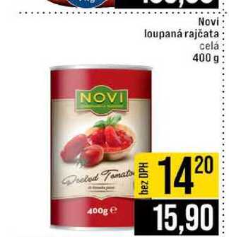 Novi loupaná rajčata celá 400 g 