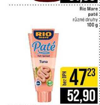 Rio Mare paté různé druhy 100 g 