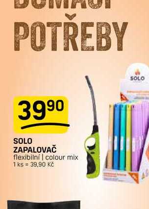 SOLO ZAPALOVAČ flexibilní | colour mix 1 ks