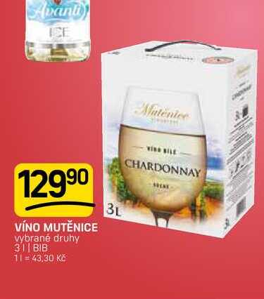 VÍNO MUTĚNICE vybrané druhy 31|BIB 