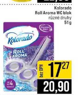Kolorado Roll Aroma WC blok různé druhy 51g JIP