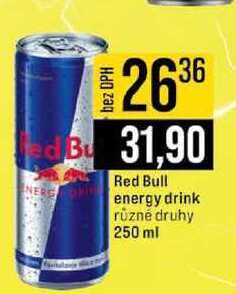 Red Bull energy drink různé druhy 250 ml 