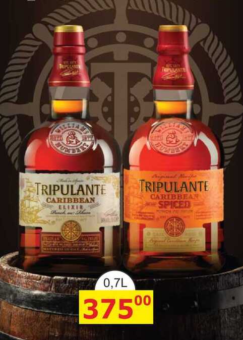 TRIPULANTE CARIBBEAN RUM 0,7L
