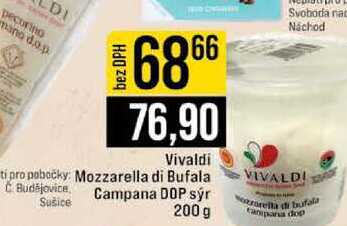 Vivaldi Mozzarella di Bufala Campana DOP sýr 200 g 