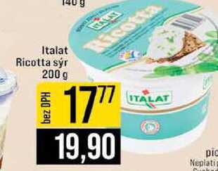 Italat Ricotta sýr 200 g 