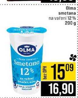 Olma smetana na vaření 12% 200 g 