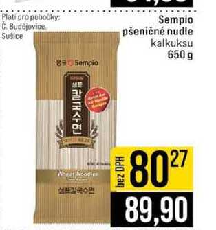 Sempio pšeničné nudle kalkuksu 650 g 