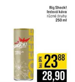Big Shock! ledová káva různé druhy 250 ml 