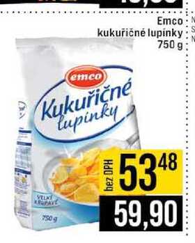 Emco kukuřičné lupínky 750 g 