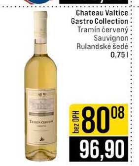 Chateau Valtice Gastro Collection Tramín červený Sauvignon Rulandské šedé 0,75l